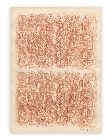 MASSIMO CAMPIGLI (1895-1971) - Folla di donne, 1959