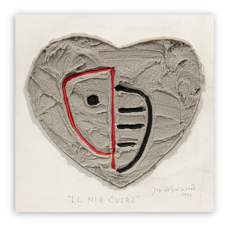 JOSÉ DE GUIMARAES (1939) - Il mio cuore, 1990