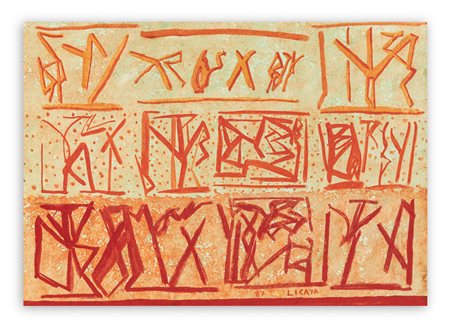 RICCARDO LICATA (1929-2014) - Senza Titolo, 1987