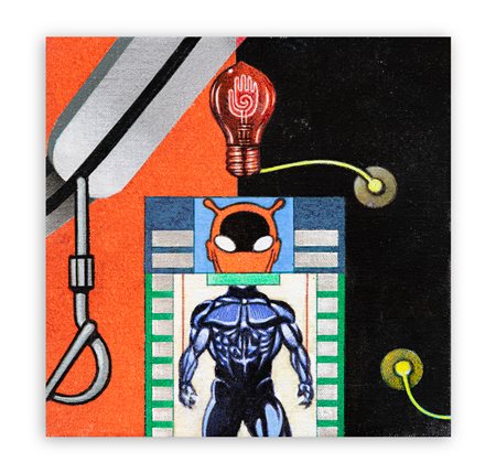 SERGIO SARRI (1938) - Studio con alieno, 2019