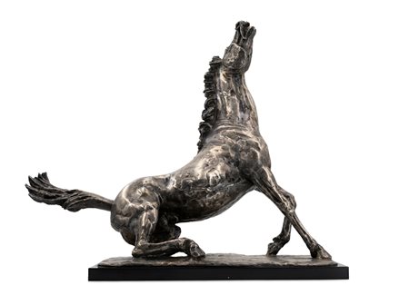 FRANCESCO MESSINA (1900-1995) - Stallone morente, 1958