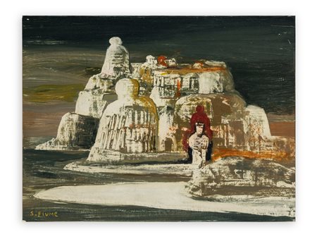 SALVATORE FIUME (1915-1997) - Isole e statue, 1966