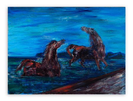 ALIGI SASSU (1912-2000) - I cavalli di Poseidone, 1962