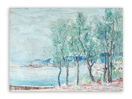 ADRIANO DI SPILIMBERGO (1908-1975) - Senza Titolo (Veduta del Lago di Como)