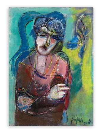 GUIDO PAJETTA (1898-1987) - Donna che attende, 1979