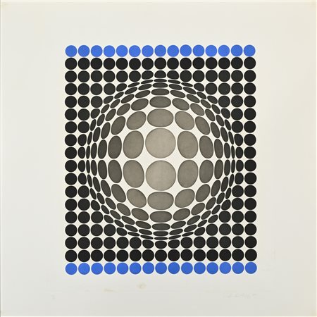 Victor Vasarely Pécs 1906-Parigi 1997 Senza titolo (Presenza grafica) 1971...