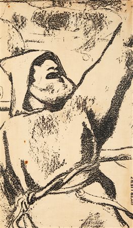 Albin Egger-Lienz Dolsach 1868-Bolzano 1926 Senza titolo Anni '20 Litografia...