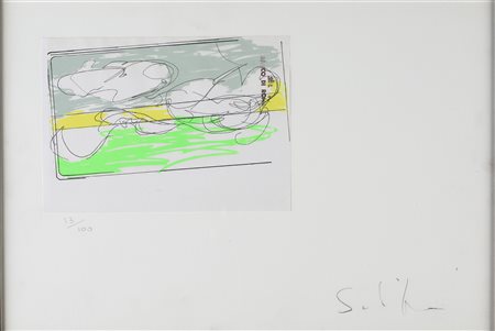 Mario Schifano Homs 1934-Roma 1998 Paesaggio anemico...