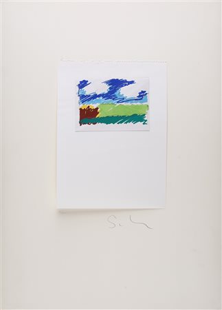 Mario Schifano Homs 1934-Roma 1998 Paesaggio anemico...