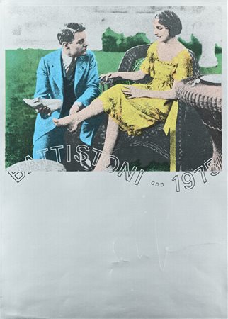 Mario Schifano Homs 1934-Roma 1998 Battistoni...1975 Serigrafia cm 70x50 - in...