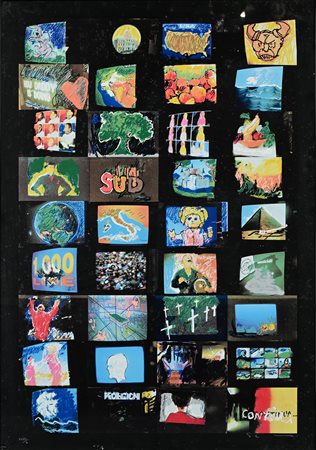 Mario Schifano Homs 1934-Roma 1998 Ricordo della Quadriennale Serigrafia...