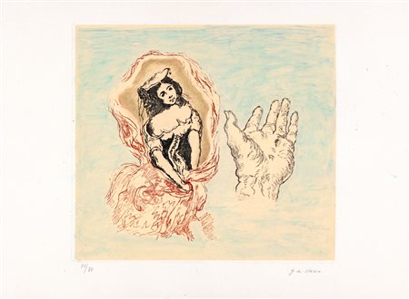 Giorgio De Chirico (Volo 1888-Roma 1978) Senza titolo Acquaforte/acquatinta...