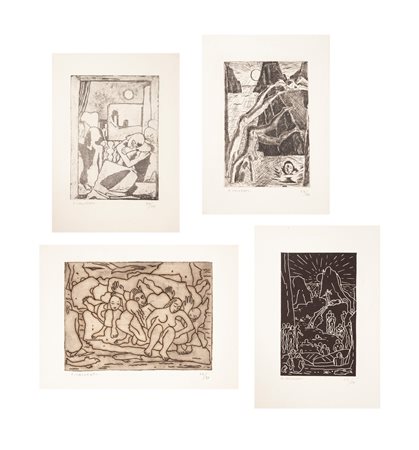 Felice Casorati (Novara 1883-Torino 1963) Quattro incisioni di Felice...
