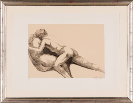 Emilio Greco (Catania 1913-Roma 1995) Gli Amanti 1978 acquaforte cm 50x70 -...