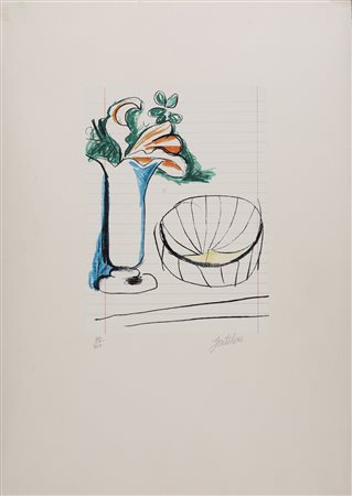 Franco Gentilini (1:Principale) (Faenza 1909-Roma 1981) Vaso di fiori...
