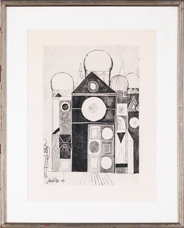 Franco Gentilini (Faenza 1909-Roma 1981) Senza titolo 1962 Acquaforte...