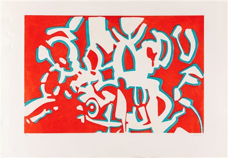 Carla Accardi (Trapani 1924-Roma 2014) Senza titolo Acquaforte cm 70x100...