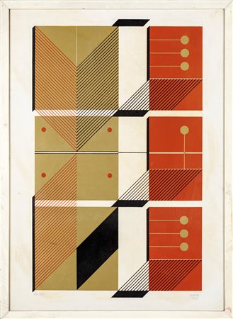 Michelangelo Conte (Spalato 1913-Roma 1996) Senza titolo 1969 Serigrafia cm...