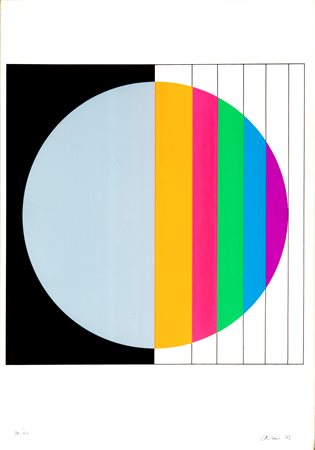 Eugenio Carmi (Genova 1920-Lugano 2016) Senza titolo 1973 Serigrafia cm 70x50...
