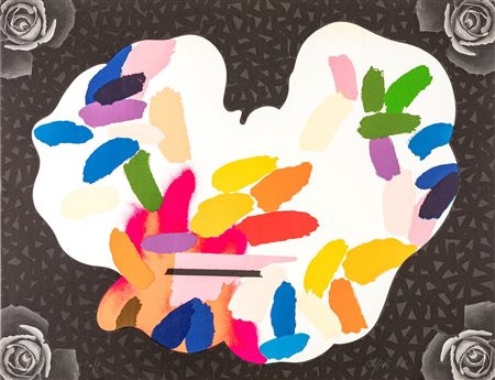 Concetto Pozzati (Vo' 1935-Bologna 2017) Come dipingere le rose 1972...