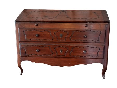 RIBALTA IN LEGNO DI PIOPPO TINTO CM.130X59 H.CM.101 - PARMA XVIII-XIX SECOLO...