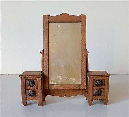 PSICHE IN MINIATURA CON QUATTRO CASSETTI CM.16X16X4 - PRIMA META' XX SECOLO