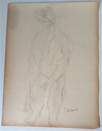 CRISTOFORO DE AMICIS (1902-1987) NUDO - MATITA SU CARTA CM.56X42 ARCHIVIO...