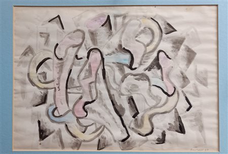 IRA BARTELL (XX) COMPOSIZIONE - ACQUERELLO SU CARTA CM.20X30 FIRMATO IN BASSO...