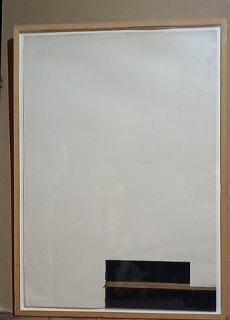 MICHAEL GITLIN (XX) SENZA TITOLO - LEGNO SU CARTA CM.100X70 FIRMATO - CON...