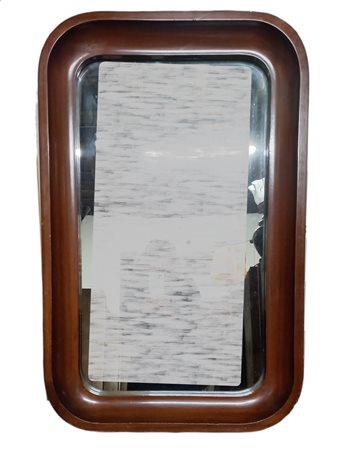 SPECCHIERA VINTAGE IN LEGNO CM.91X58X7 - LIEVI DIFETTI