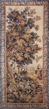 MANIFATTURA FRANCESE DEL XIX SECOLO Scena di paesaggio. Arazzo. Cm 160,00 x...
