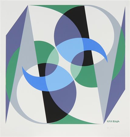 BALLA GIACOMO (1871 - 1958) Futurballa. Serigrafia. Cm 70,00 x 74,00....