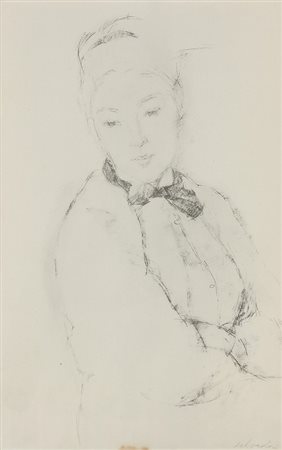 SALVADORI ALDO (1905 - 2002) Ritratto. Stampa. Cm 25,00 x 39,00. Firma a...