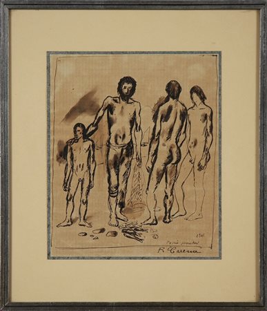 CARENA FELICE (1879 - 1966) Senza titolo. 1941. China su carta. Cm 20,50 x...