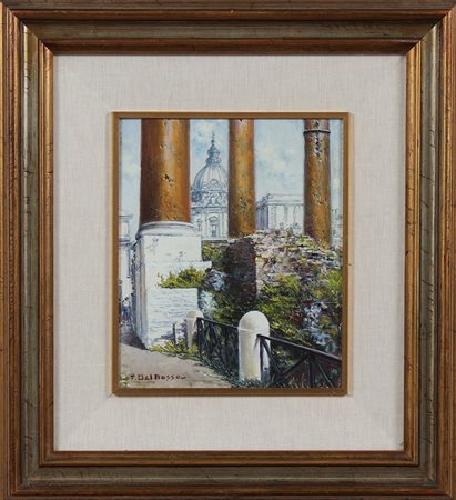 DAL BASSO FERDINANDO (1897 - 1971) Senza titolo. Olio su cartone telato. Cm...