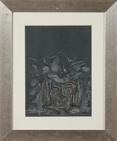 ARTISTA DEL XX SECOLO Paesaggio. Tempera su cartoncino. Cm 24,50 x 34,05....