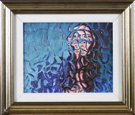 AVANZI PAOLO (n. 1958) Aspettando la notte. 2010. Acrilico su tela. Cm 30,00...