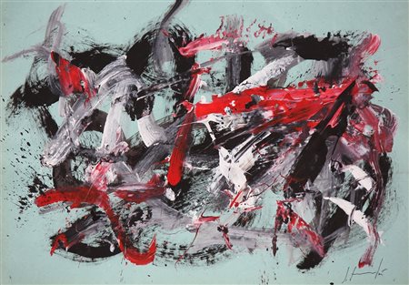 FORMICHETTI SILVIO (n. 1969) Senza titolo. 2013. Olio su carta. Cm 50,00 x...