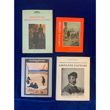 Giovanni Fattori, lotto composto da 4 volumi