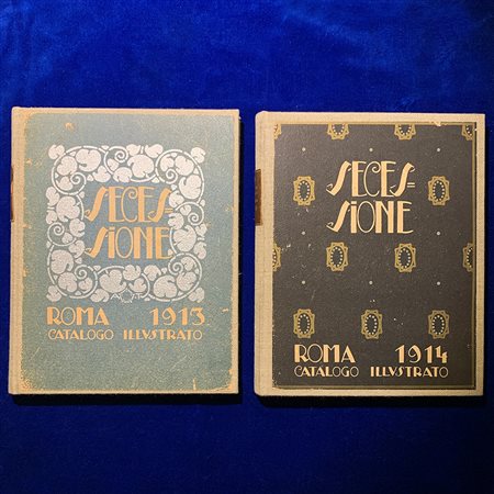 Secessione, Roma, 1913, 1914, lotto di 2 cataloghi