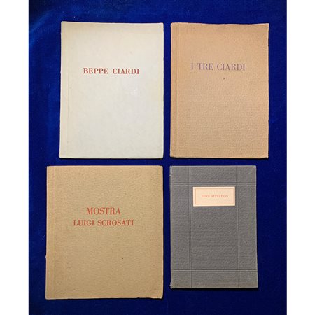 Ciardi, Scrosati, Selvatico, lotto di n. 4 cataloghi