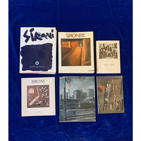 Mario Sironi, lotto di 6 volumi