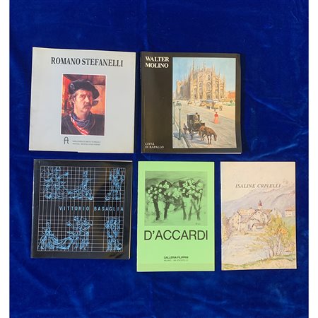Romano Stefanelli, Walter Molino, Vittorio Basaglia, D'Accardi, Isaine Crivelli, lotto di 5 volumi