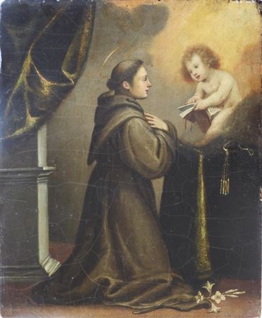 Ludovico Cardi detto il Cigoli (Firenze 1559 - Roma 1613), Attribuito a, Gesù appare a Sant'Antonio