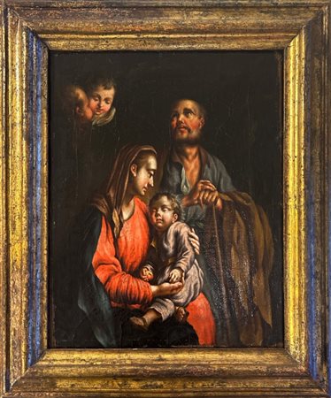 Francesco Solimena (Canale 1657 - Solimena 1747), Scuola di, Sacra famiglia