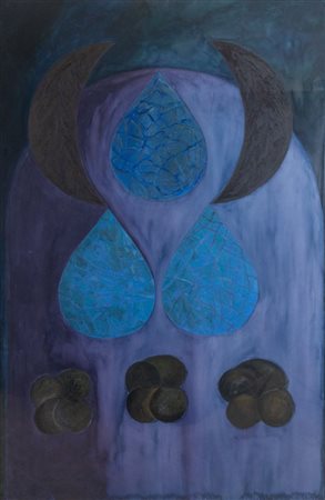 GIOVANNI PINTORI (Tresnuraghes 1912 – Milano 1999) "Senza titolo". Tecnica...