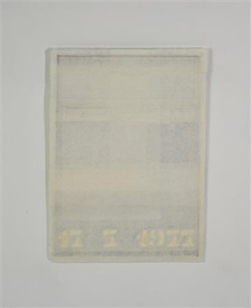 Enzo Bersezio BIOGRAFICO - 17 7 1977 tecnica mista su carta, cm 13,5x9,5 sul...