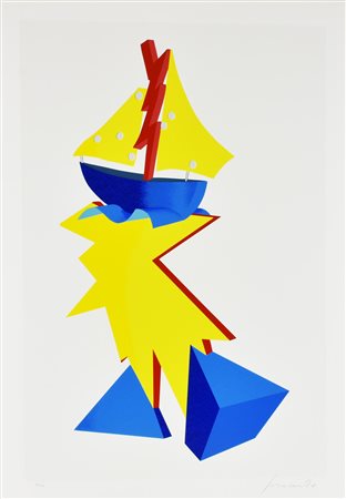 Innocente SENZA TITOLO serigrafia su carta, cm 100x70; es. 185/200 firma