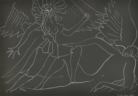 Sebastian LE SONGE serigrafia su carta, cm 35x50; es. 1/85 firma e titolo