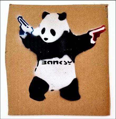 BANKSY Regno Unito XX sec. "Panda with shooting guns"